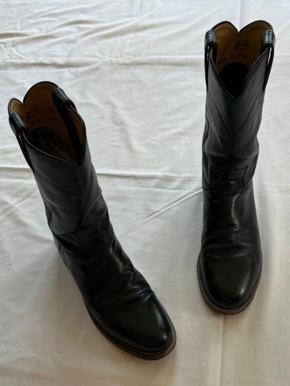 Vtg Justin Roper Boots - Women's Size 6.5 AA - Made in USA
